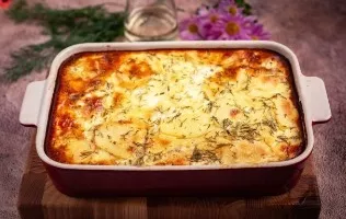 Maltos mėsos su bulvėmis apkepas